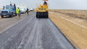 صيانة أهم طريق قومي بولاية النيل الأبيض